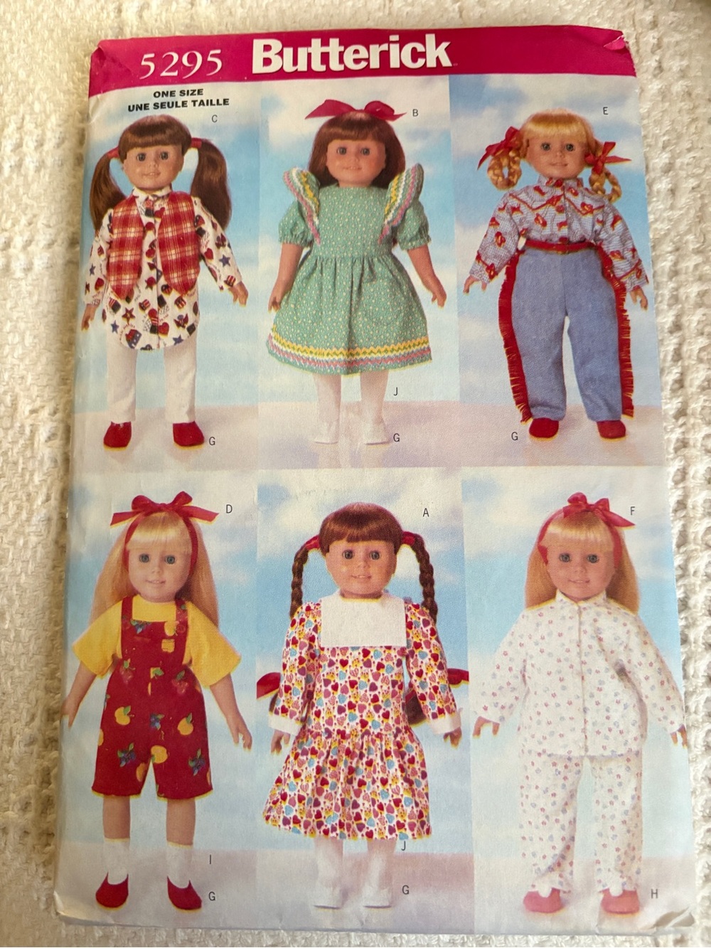 Butterick Pattern 5295 for 18” Doll Clothes